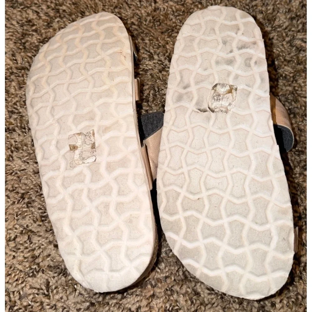 Eastland Shauna- Girls Cork Sole Leather Pinkish Sandals Size 2